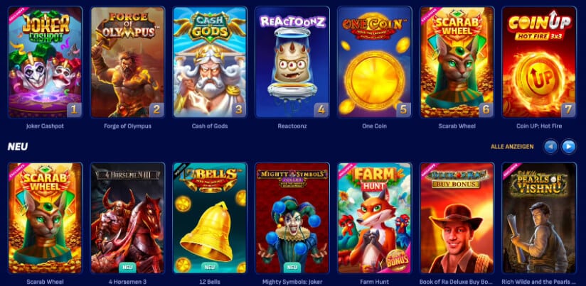 wonaci casino desktop spielen